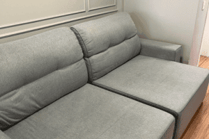 Sofá depois da limpeza